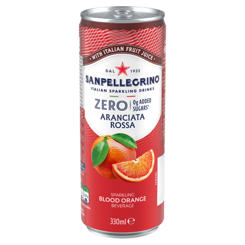 SAN PELLEGRINO ARANCIATA ROSSA ZERO CAN 330ML