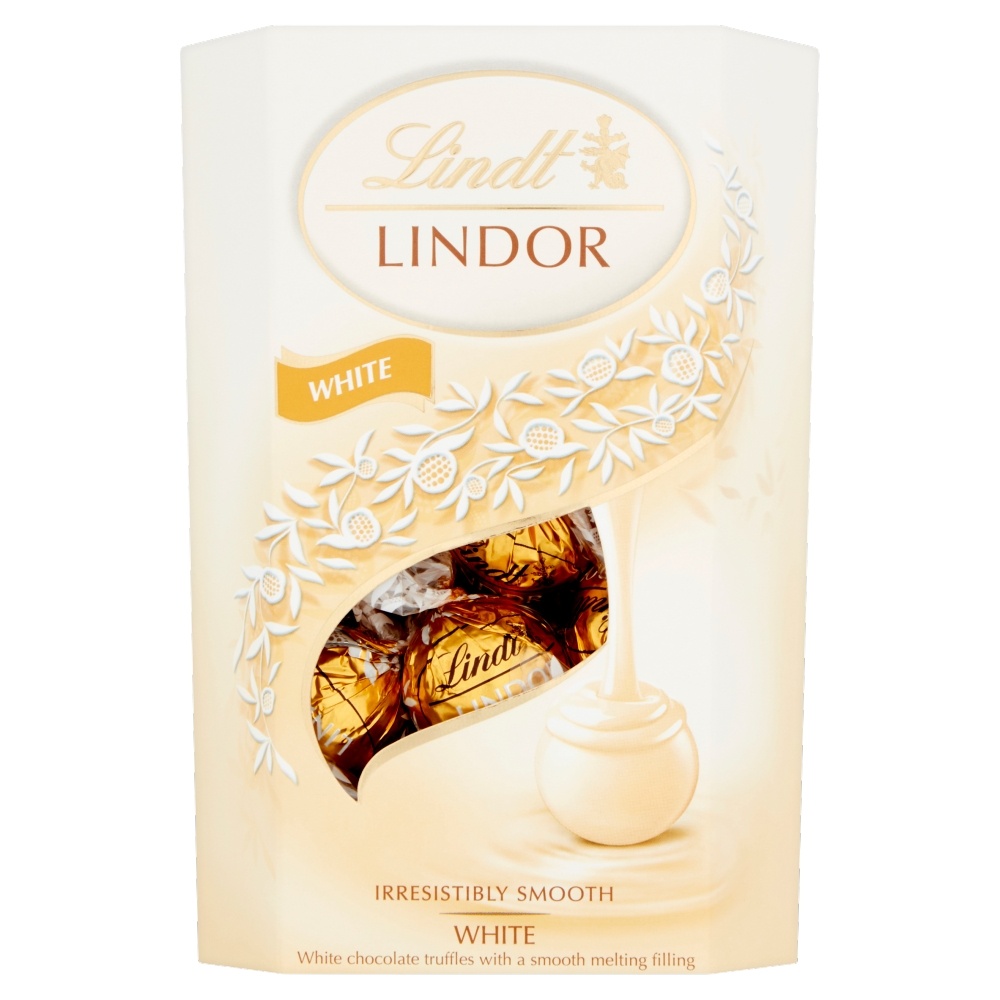 LINDT LINDOR WHITE CORNET 200G