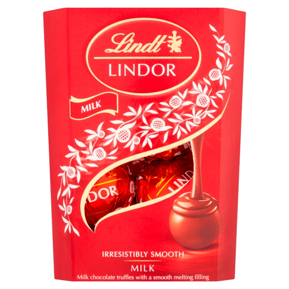 LINDT LINDOR MILK CORNET 37G
