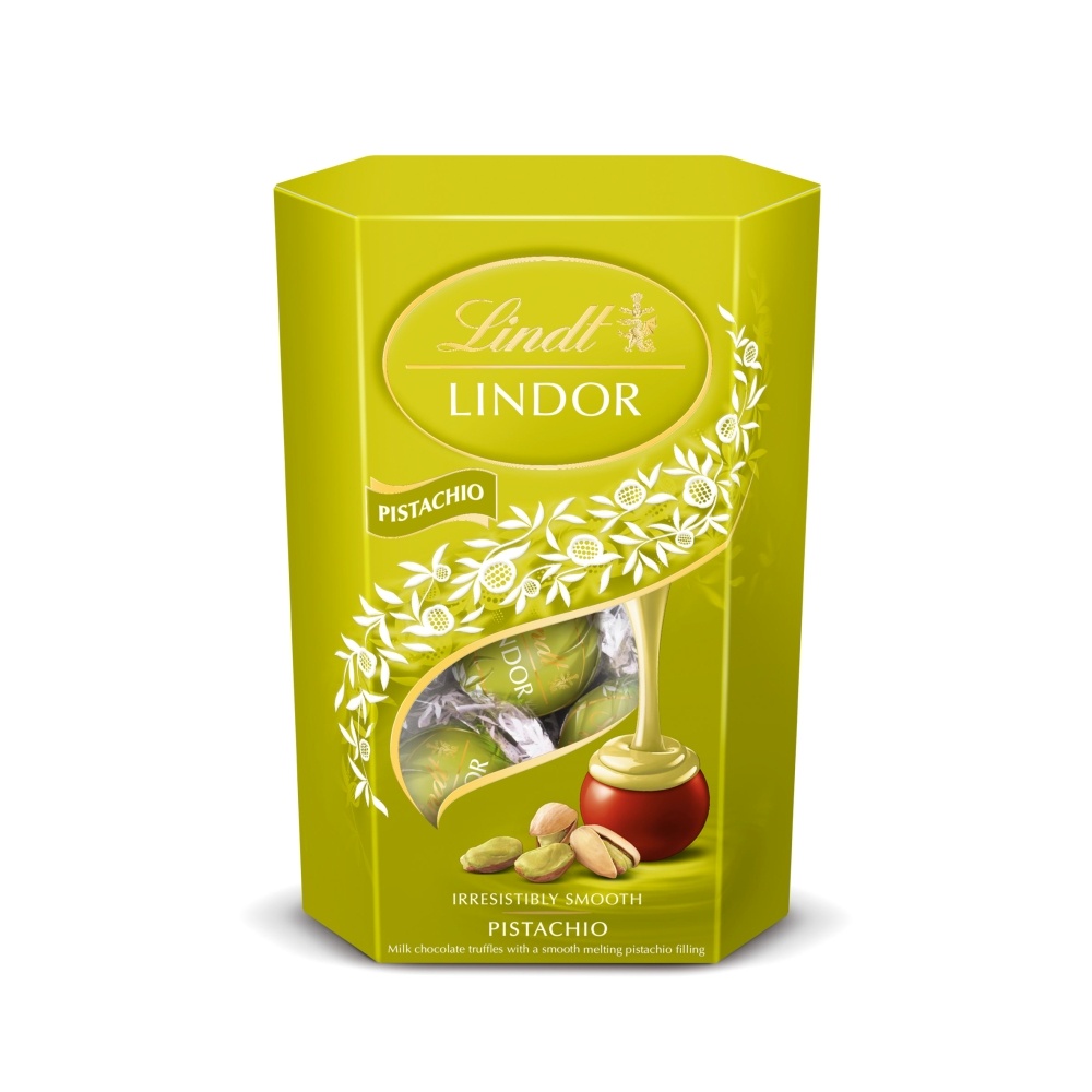 LINDT LINDOR PISTACHIO CORNET 200G
