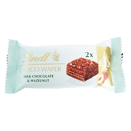 LINDT CHOCO WAFER MILK PMP £1.20 26G