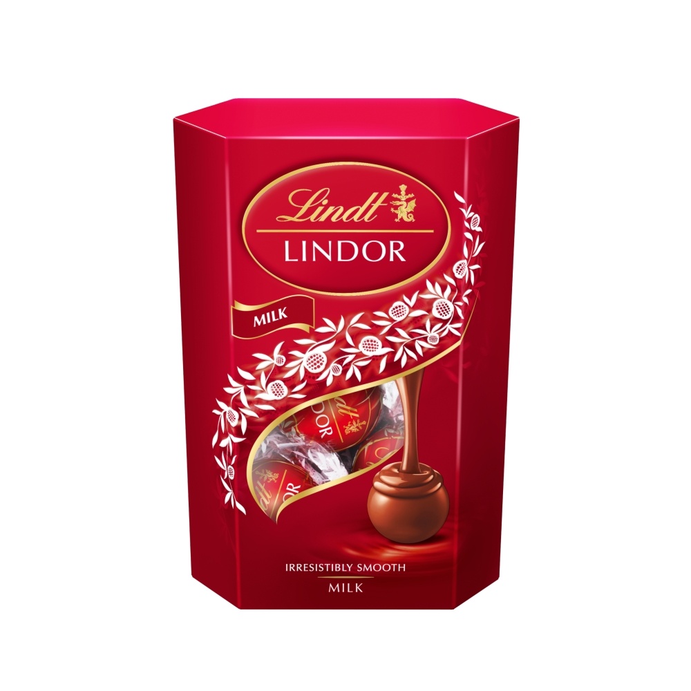 LINDT LINDOR MILK CHOCOLATE TRUFFLES BOX 137G