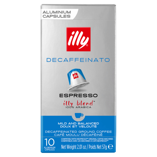 ILLY DECAFFEINATED ESPRESSO CAPSULES 10S 57G