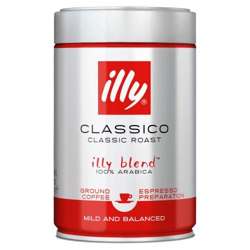 ILLY GROUND COFFEE ESPRESSO CLASSICO ROAST 250G