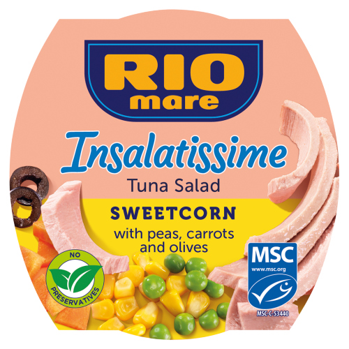 RIO MARE INSALATISSIME SWEETCORN TUNA SALAD 160G