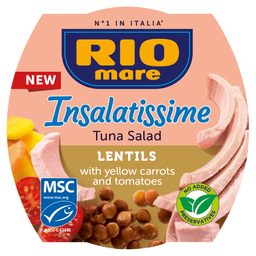 RIO MARE INSALATISSIME TUNA SALAD WITH LENTILS 160G