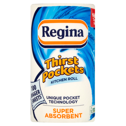 REGINA KITCHEN TOWEL THIRST POCKETS 1ROLL