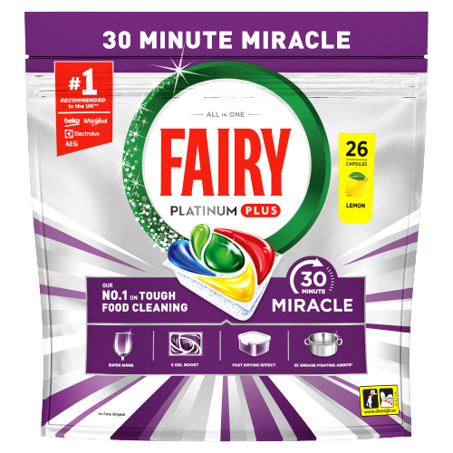 FAIRY MIRACLE DISHWASHING TABLET LEMON 26S