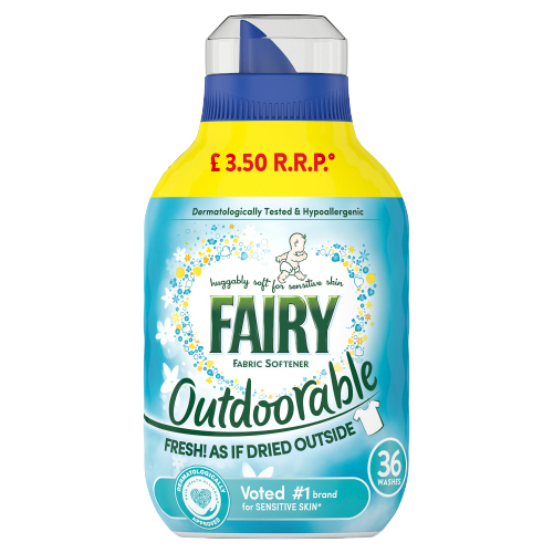 FAIRY FABRIC ENHANCER LIQUID REGULAR 36W PMP £3.50 504ML