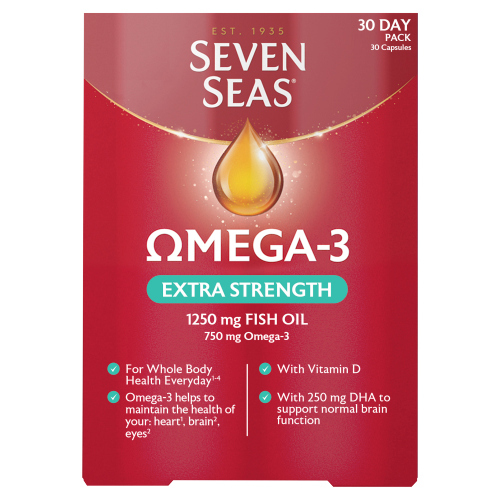 SEVEN SEAS OMEGA 3 EXTRA STRENGTH - 30 CAPSULES
