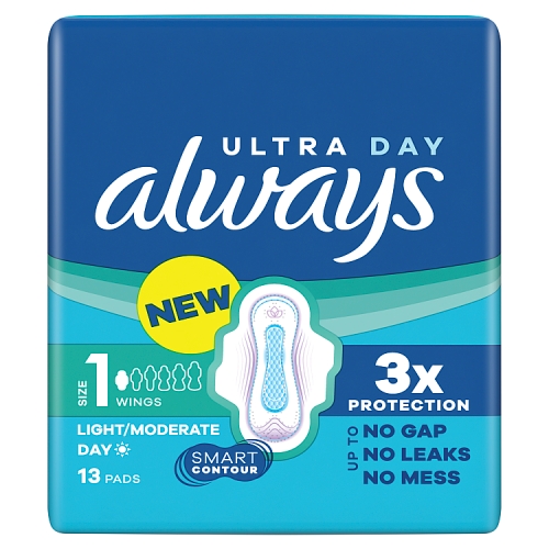 ALWAYS ULA NORMAL WINGS 13PK
