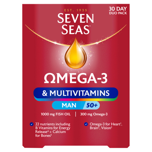 SEVEN SEAS OMEGA-3 MULTIVITAMINS MAN DUO PACK MINERAL & VITAMINS 50+ 30-DAY 30S