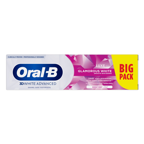 ORAL B 3D WHITE TOOTHPASTE GLAM WHITE 100ML