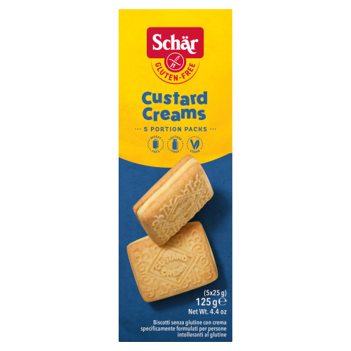 SCHAR GLUTEN-FREE CUSTARD CREAMS 125G