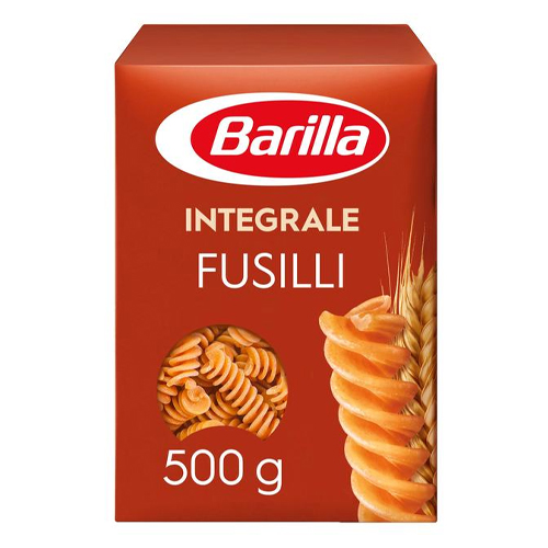 BARILLA WHOLE WHEAT FUSILLI 500G