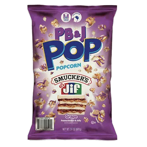 PB & J PEANUT BUTTER & GRAPE POPCORN 12X 149G