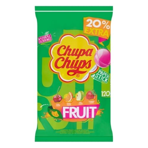 CHUPA CHUPS FRUIT REFILL BAG 20% EXTRA FREE 120PK