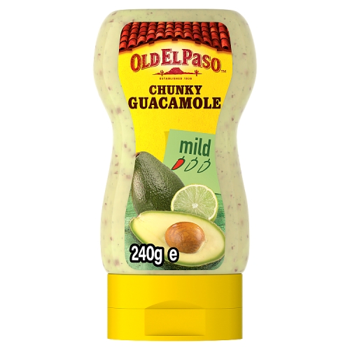 OLD EL PASO SQUEEZY CHUNKY GUACAMOLE 240G