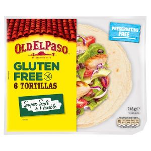 OLD EL PASO GLUTEN FREE TORTILLAS 216G