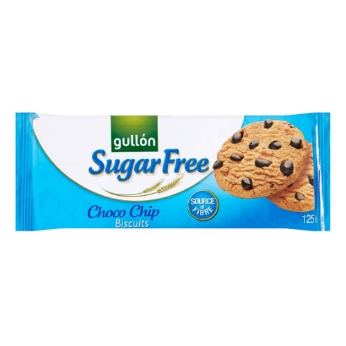 GULLON SUGAR FREE CHOCOLATE CHIP BISCUITS 125G