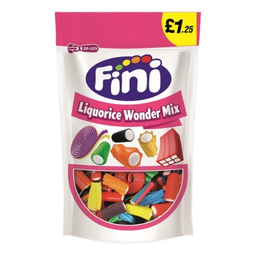 FINI LIQUORICE WONDER MIX BAG PMP £1.25 140G