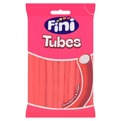 FINI STRAWBERRY & CREAM TUBES 180G