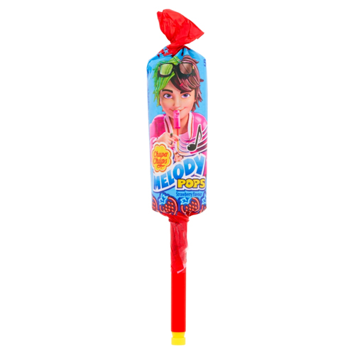 CHUPA CHUPS STRAWBERRY MELODY POPS 15G