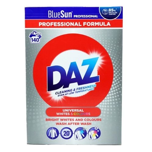 DAZ PROFESSIONAL WHITES & COLOURS LAUNDRY DETERGENT POWDER 140W