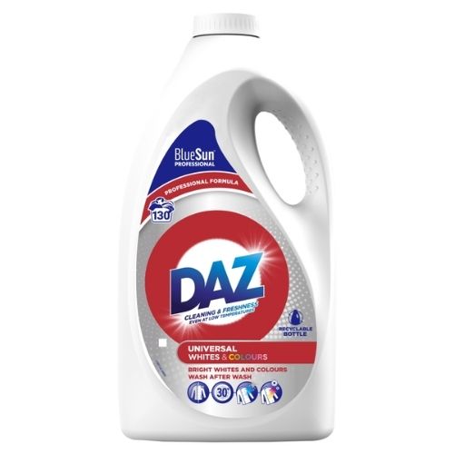 DAZ PROFESSIONAL WHITES & COLOURS LAUNDRY LIQUID DETERGENT 130W