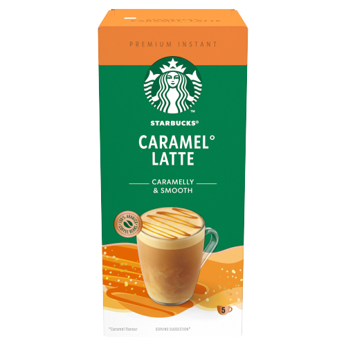 STARBUCKS CARAMEL LATTE CARAMEL & SMOOTH 5SAC 115G
