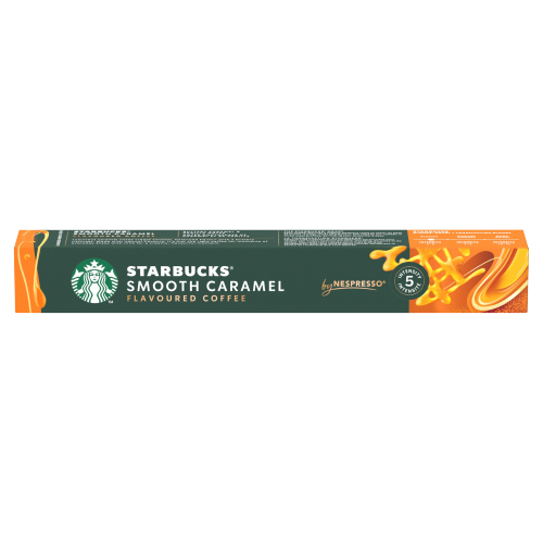 STARBUCKS NESPRESSO SMOOTH CARAMEL FLAVOURED COFFEE 10CAPSULES 51G