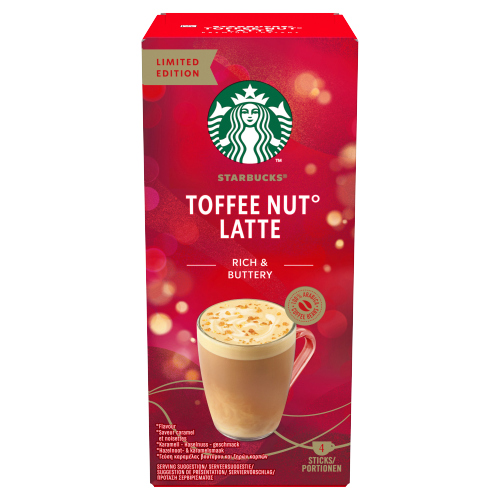 STARBUCKS TOFFEE NUT LATTE SACHETS 4S 92G