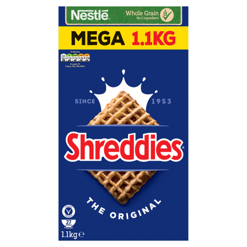 SHREDDIES ORIGINAL MALTED WHEATS BREAKFAST CEREAL 1.1KG
