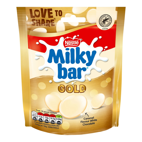 MILKYBAR BUTTONS GOLD SHARING POUCH 86G