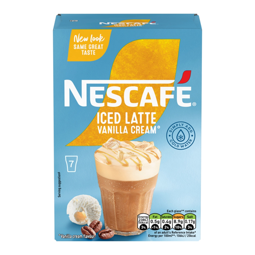 NESCAFE ICED LATTE VANILA CREAM 7SAC 105G
