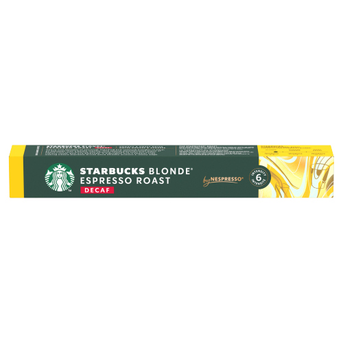 STARBUCKS NESPRESSO BLONDE ESPRESSO ROAST DECAF 10CAP 55G