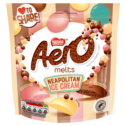 AERO MELTS NEAPOLITAN ICE CREAM POUCH 86G