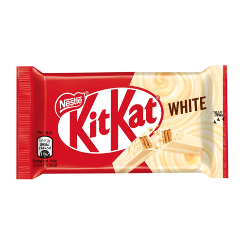 KITKAT 4 FINGER WHITE CHOCOLATE BAR 41.5G