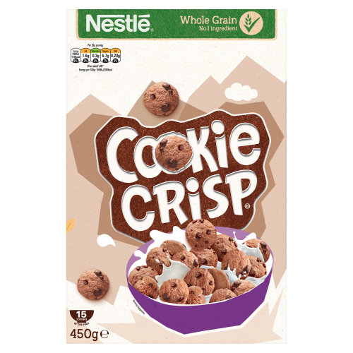 COOKIE CRISP CHOCOLATE BREAKFAST CEREAL 450G