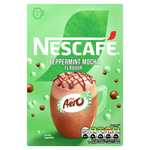 NESCAFE PEPPERMINT AERO MOCHA SACHETS 7X133G