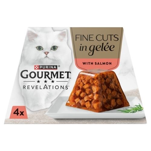 GOURMET REVELATIONS FINE CUTS IN JELLY SALMON 4PK 57G