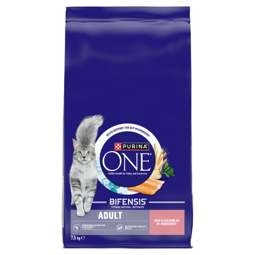 PURINA ONE ADULT CAT SALMON AND W/GRAIN 7.5KG