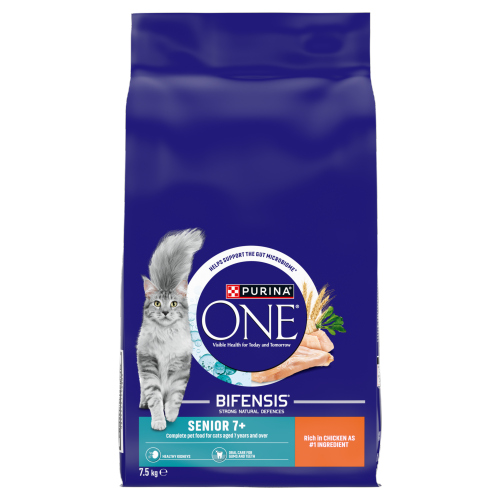 PURINA ONE SENIOR CAT CHICKEN AND W/GRAIN 7.5KG