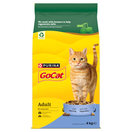 GO-CAT ADULT CAT FOOD TUNA HERRING & VEG 4KG