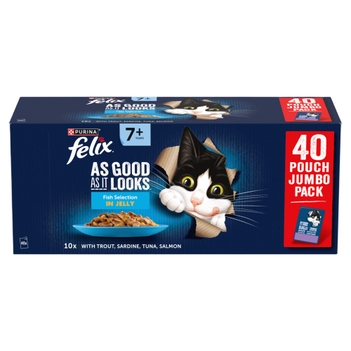 FELIX AGIL LOOKS SENIOR FISH 40X85G