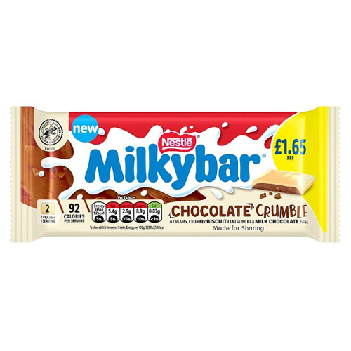 MILKYBAR WHITE CHOCOLATE BISCUIT PMP £1.65 84G