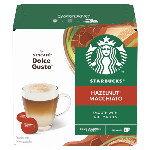 STARBUCKS LATTE HAZELNUT 12CAP 123G