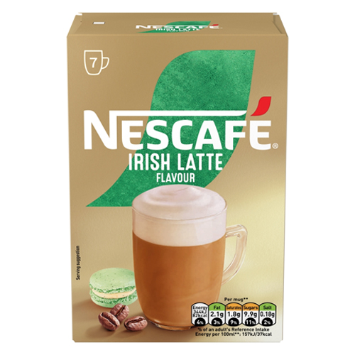 NESCAFE IRISH LATTE INSTANT COFFEE 7SAC 138.6G