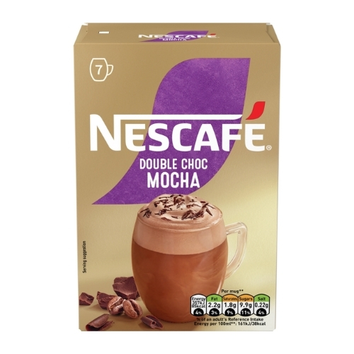 NESCAFE DOUBLE CHOC MOCHA INSTANT COFFEE 7SAC 146.3G