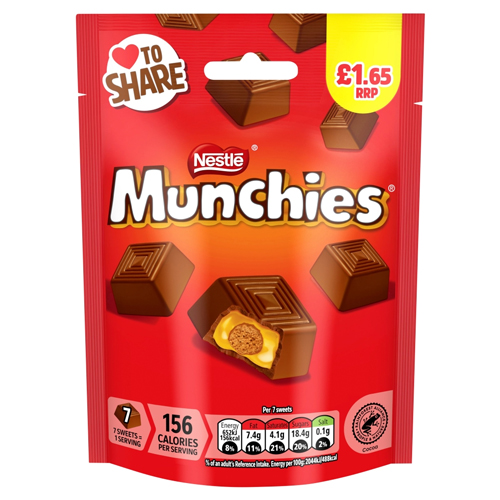 MUNCHIES POUCH BAG PMP £1.65 81G
